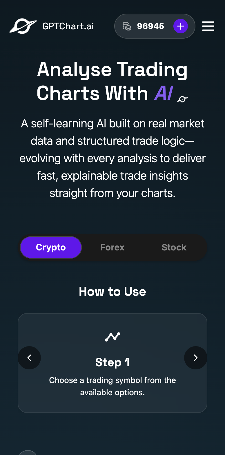 GPTChart mobile preview
