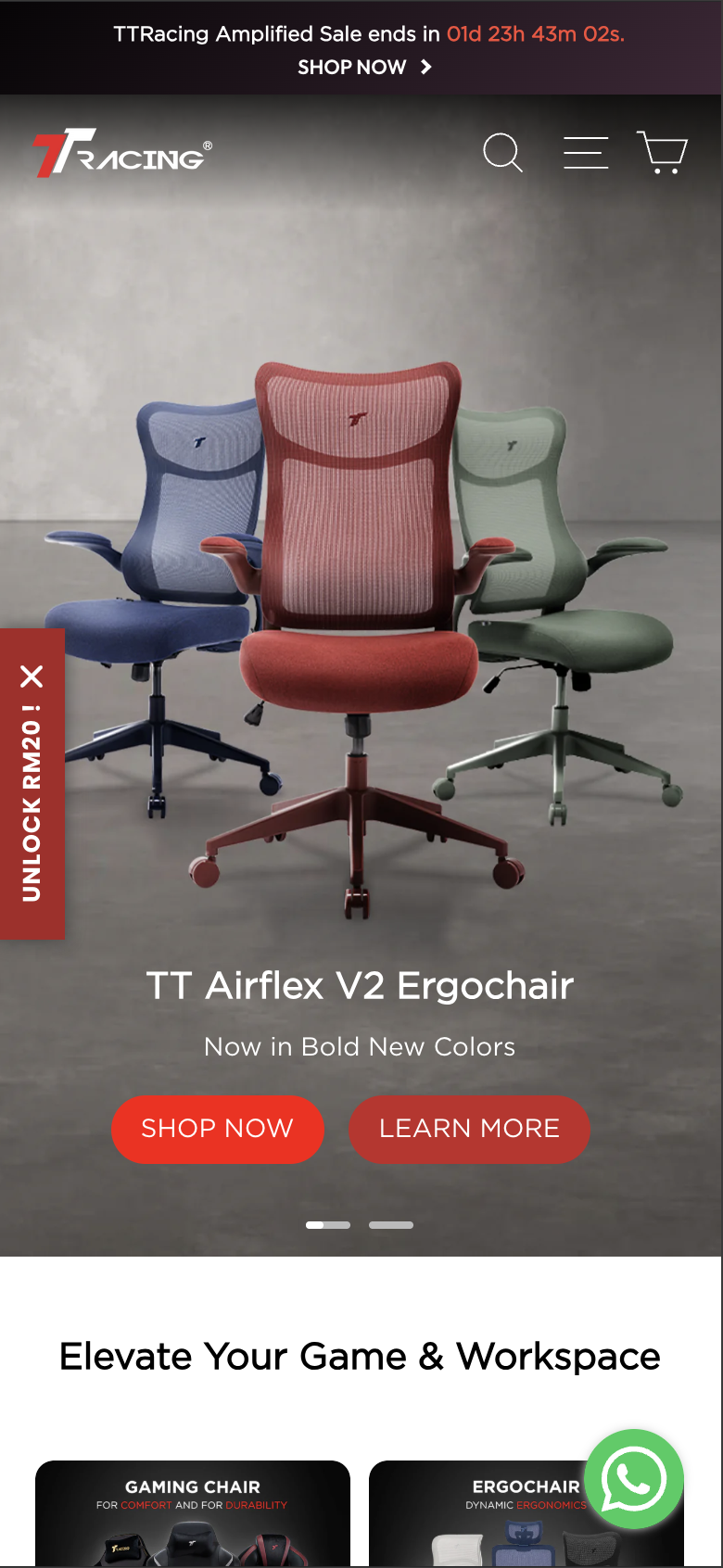 TTRacing mobile preview